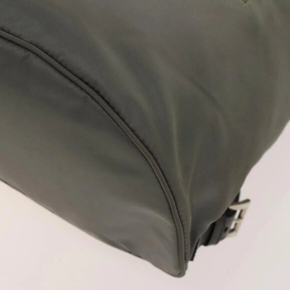 PRADA Backpack Nylon Gray Silver Auth yk19217 - Picture 3 of 16
